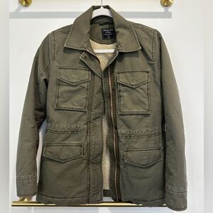 Abercrombie Military Sherpa Lined Jacket, Women's XS